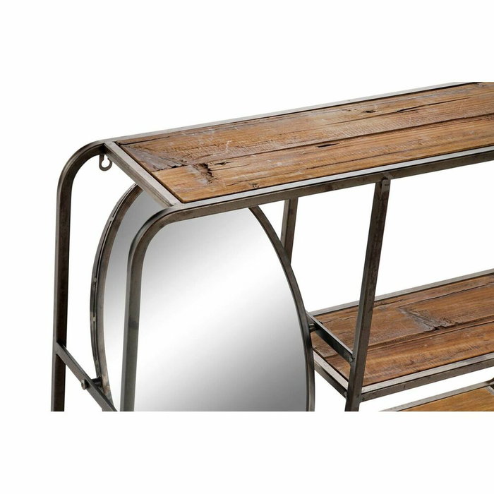 DKD Home Decor Estantería de Madera y Metal Marrón Oscuro