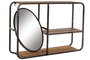 DKD Home Decor Estantería Loft Marrón Oscuro Negro Madera Metal Espejo 19 x 50 x 73 cm