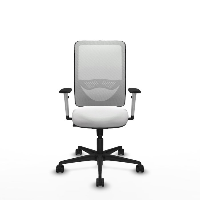 PIQUERAS Y CRESPO Silla de oficina Zulema con mecanismo Sincro y tela blanca PIQUERAS Y CRESPO Silla de oficina Zulema con mecanismo Sincro y tela blanca