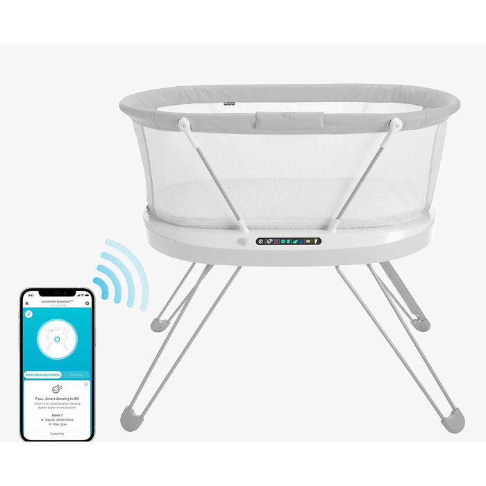 Fisher-Price Gxl76 Cuna Bassinet Smart Connect Bebé con Detección de Llanto y Modos de Respuesta, Música, Luz y Vibración Fisher-Price Gxl76 Cuna Bassinet Smart Connect Bebé con Detección de Llanto y Modos de Respuesta, Música, Luz y Vibración