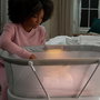 Fisher-Price Gxl76 Cuna Bassinet Smart Connect Bebé con Detección de Llanto y Modos de Respuesta, Música, Luz y Vibración