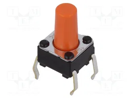 Aratas (Formerly Omron Components) Microconmutador TACT B3F-1075 SPST-NO