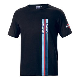 Sparco Camiseta Big Stripes Martini-R Negro XS
