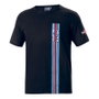 Sparco Camiseta Big Stripes Martini-R Negro XS