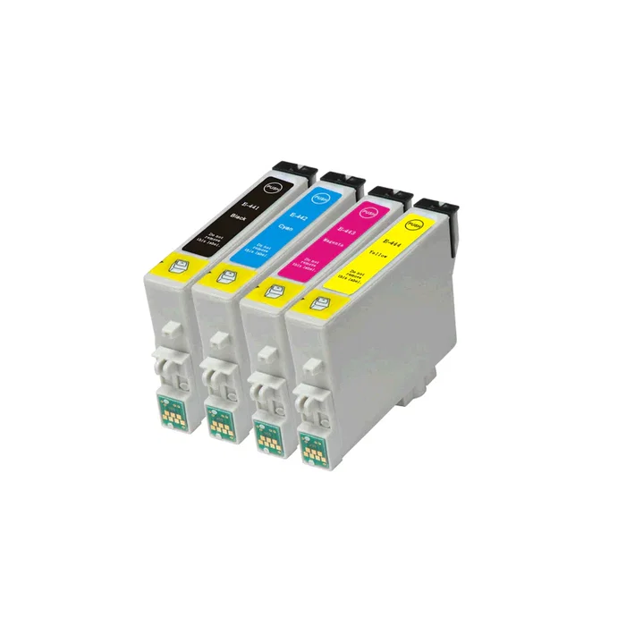 Inkoem Cartucho de Tinta Compatible Cian para Epson T0442 - Compatible con Stylus C64, C66, C84, CX3600, CX6400
