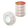 Erich Krause Cinta Adhesiva Crystal 18mmx33m Pack 4 Unidades | Referencia 63576 | Alta Transparencia y Resistencia BOPP No Amarillea | Pack 4 uds.