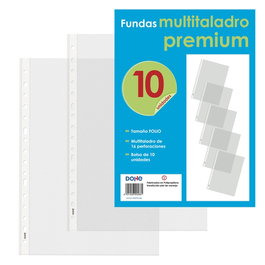 Funda Multitaladro Dohe Premium Pp 80Μ Pl.Nj. Fº 16 Tal.Rfzo. Paquete De 10 (Set de 10)