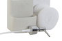 DKD Home Decor Dosificador 4 Unidades Gris Blanco Gres y ABS 9.3 x 19 x 10 cm