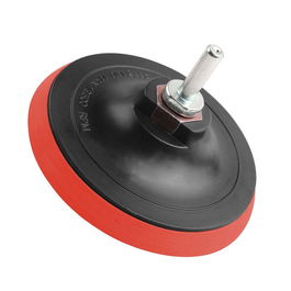 Workpro Plato para Taladro Ø125 mm con Gancho y Bucle, Vástago 13 mm y Eje M14, Adecuado para Taladro Eléctrico y Amoladora Angular