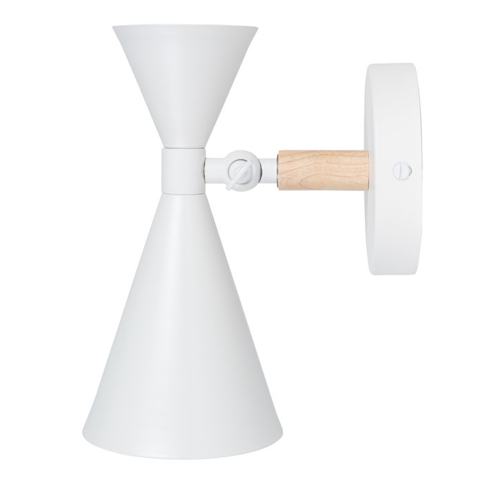 Lexi Aplique de Pared SKD-W002-W con Brazo de Madera Lexi Aplique de Pared SKD-W002-W con Brazo de Madera