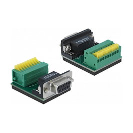 DeLOCK 66322 Adaptador D-Sub 9 Pin Hembra a Bloque de Terminales 9 Pin
