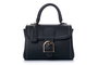 Vince Camuto Bolso Udine - Black, Bolso de Mano Negro en Cuero de Polivinilo, 22x12.5x16.5cm