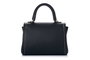 Vince Camuto Bolso Udine - Black, Bolso de Mano Negro en Cuero de Polivinilo, 22x12.5x16.5cm