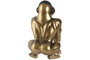 DKD Home Decor Figura de Resina Gorila Chicle Bronce
