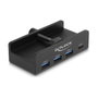 DeLOCK 64284 Hub USB de 4 Puertos (3 x USB Type-A y 1 x USB Type-C)