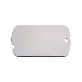 Placa identificativa para collar Imarc Military Plata