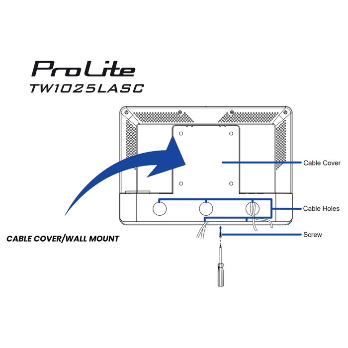 iiyama ProLite TW1025LASC-B3PNR Monitor Táctil 10,1 IPS