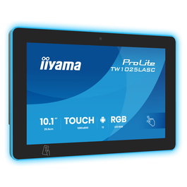 iiyama ProLite TW1025LASC-B3PNR Monitor Táctil de 25.5cm (10.1") IPS, Resolución 1280x800 WXGA 16:10, Panel Capacitivo Multitáctil, Negro