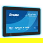 iiyama ProLite TW1025LASC-B3PNR Monitor Táctil de 25.5cm (10.1") IPS, Resolución 1280x800 WXGA 16:10, Panel Capacitivo Multitáctil, Negro