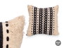 GIFTDECOR Cojín de Rayas Beige-Negro 45x45 cm (Pack de 6)