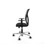 PIQUERAS Y CRESPO Silla de oficina Motilla con mecanismo Sincro/Traslack, Negro/Gris