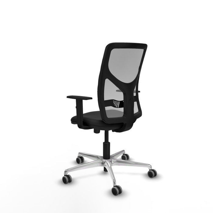 PIQUERAS Y CRESPO Silla de oficina Motilla con mecanismo Sincro/Traslack, Negro/Gris