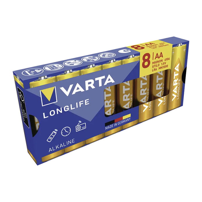 Varta Longlife AA LR 6 Pack de 8 unidades