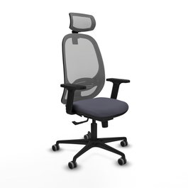 PIQUERAS Y CRESPO Silla de oficina Cilanco con mecanismo Sincro Gris