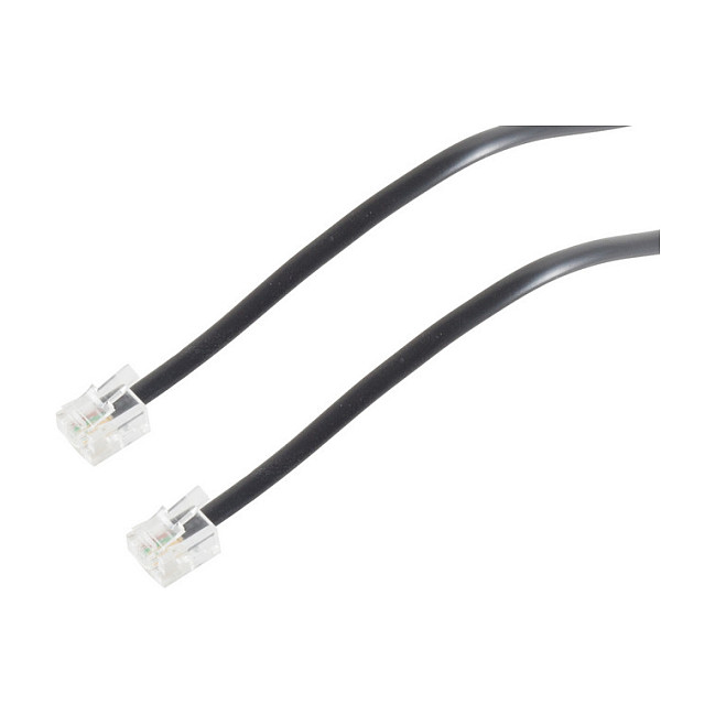 S-Impuls Cable telefónico plano RJ-12 a RJ-12, 6m S-Impuls Cable telefónico plano RJ-12 a RJ-12, 6m