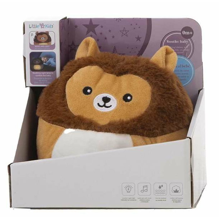 Creaciones Llopis Soothe Lion Cuddle Toy con luz nocturna y música, 24 cm