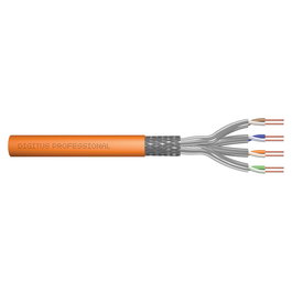 Digitus Cable de Instalación Cat7 S/FTP tw.Pair 500m Naranja AWG23/1