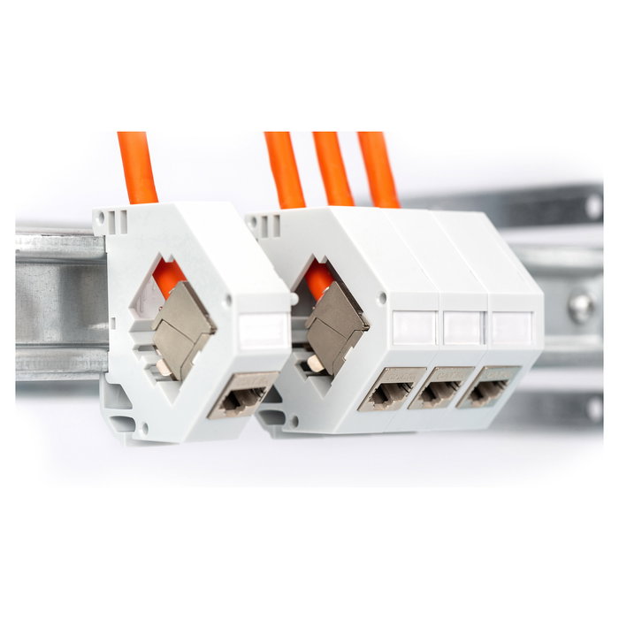 Digitus Cable de Instalación Cat7 S/FTP tw.Pair 500m Naranja AWG23/1