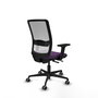 PIQUERAS Y CRESPO Silla de oficina Haches Morada con Malla Blanca