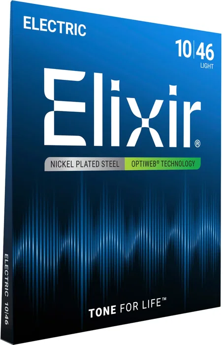 Elixir Juego Eléctrica Optiweb L 10-46 Cuerdas para Guitarra Eléctrica Calibre 10-46 Elixir Juego Eléctrica Optiweb L 10-46 Cuerdas para Guitarra Eléctrica Calibre 10-46