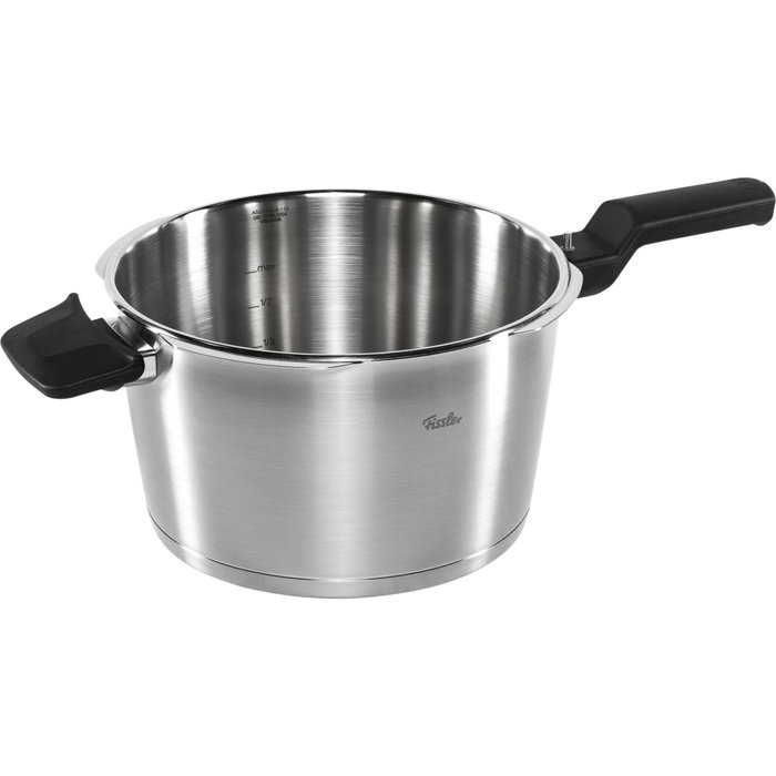 Fissler Vitaquick Premium Olla a presión 4,5l con accesorio de vapor, 22 cm