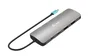 i-tec Docking Station USB-C Metal C31NANOHDM2D100 con 2x HDMI 4K/60Hz, Ethernet, 5 Puertos USB, Power Delivery 100W y Cargador 100W incluido - Gris Aluminio