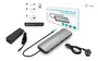 i-tec Docking Station USB-C Metal C31NANOHDM2D100 con 2x HDMI 4K/60Hz, Ethernet, 5 Puertos USB, Power Delivery 100W y Cargador 100W incluido - Gris Aluminio