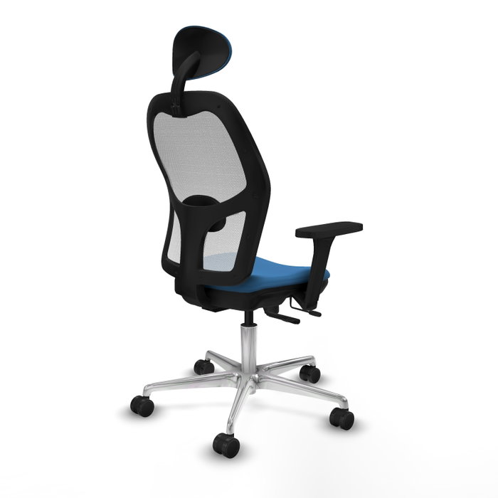 PIQUERAS Y CRESPO Silla de oficina Jorquera con mecanismo Sincro/Traslack, Azul claro y Blanco PIQUERAS Y CRESPO Silla de oficina Jorquera con mecanismo Sincro/Traslack, Azul claro y Blanco