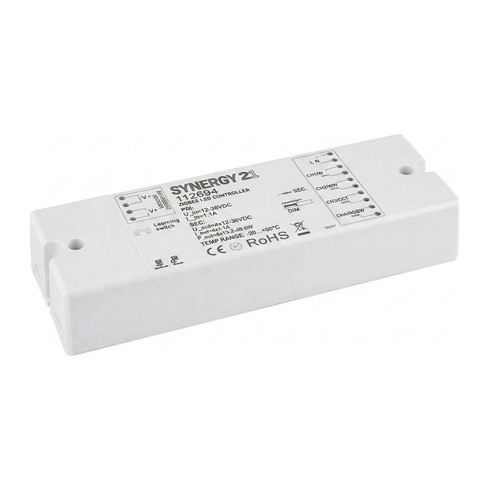 Synergy21 Synergy 21 LED Serie EOS 10 ZigBee CV Controlador + Fuente de Alimentación 4-Canal 100W RGB-W 12V Synergy21 Synergy 21 LED Serie EOS 10 ZigBee CV Controlador + Fuente de Alimentación 4-Canal 100W RGB-W 12V