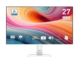 MSI Monitor MP275W E2 27 Pulgadas / 68.6 cm IPS FHD 1920x1080 120Hz 1ms Adaptive-Sync HDMI DisplayPort VGA Blanco