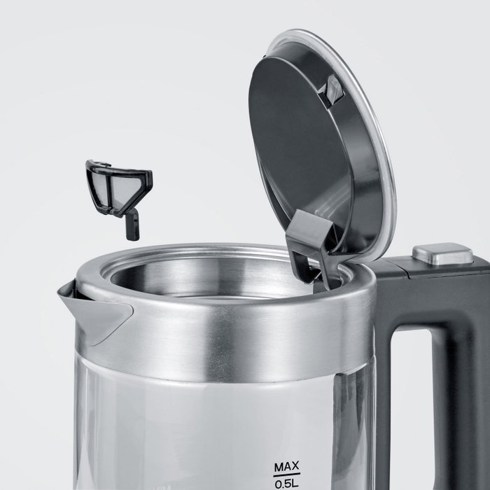 Severin WK 3472 Hervidor de agua de Vidrio 0,5 L