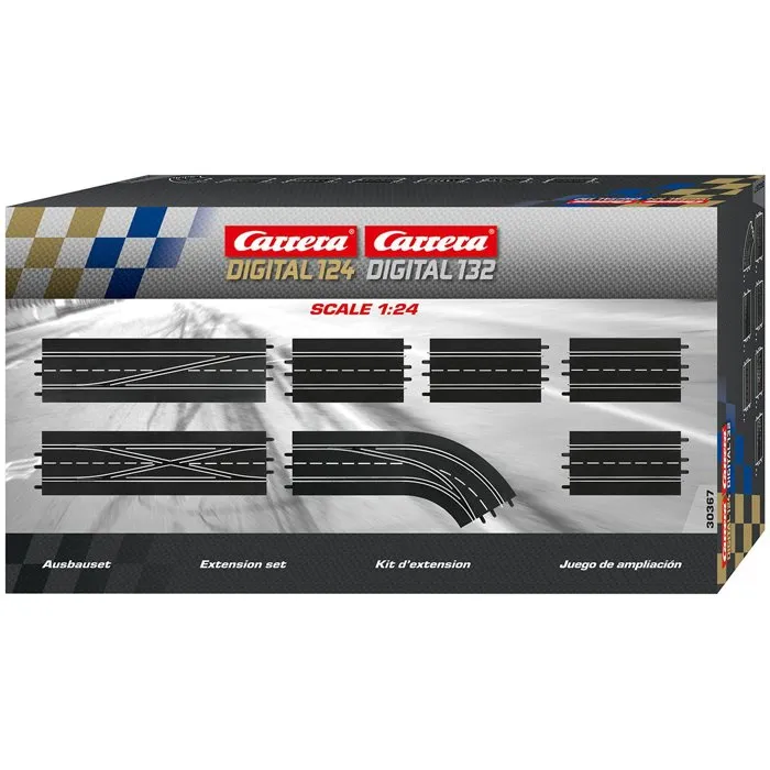 Carrera Digital 132 CAR4007486303676 - Pack de Extensión de Vías para Circuito Eléctrico de Carrera - Accesorios a Partir de 8 Años
