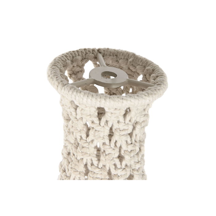 DKD Home Decor Pantalla de Macramé Natural 63x63x70 cm