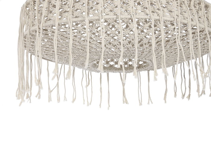 DKD Home Decor Pantalla Boho Macrame Natural 63 x 70 x 63 cm
