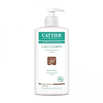 Cattier Leche Corporal Hidratante Suavizante Coco-Vainilla 500ml