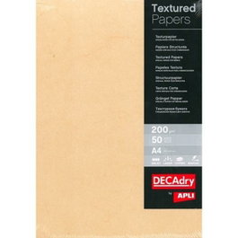Apli Papel Textura A4 200g Color Habana Pack 50 Hojas