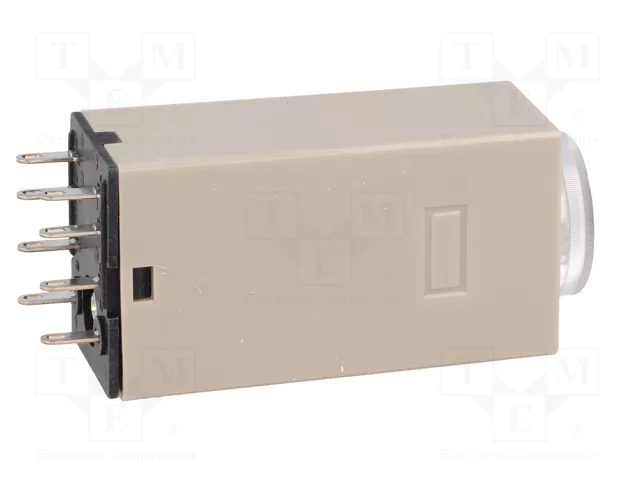 OMRON H3Y Relé de tiempo 24VDC DPDT 0,5-10s