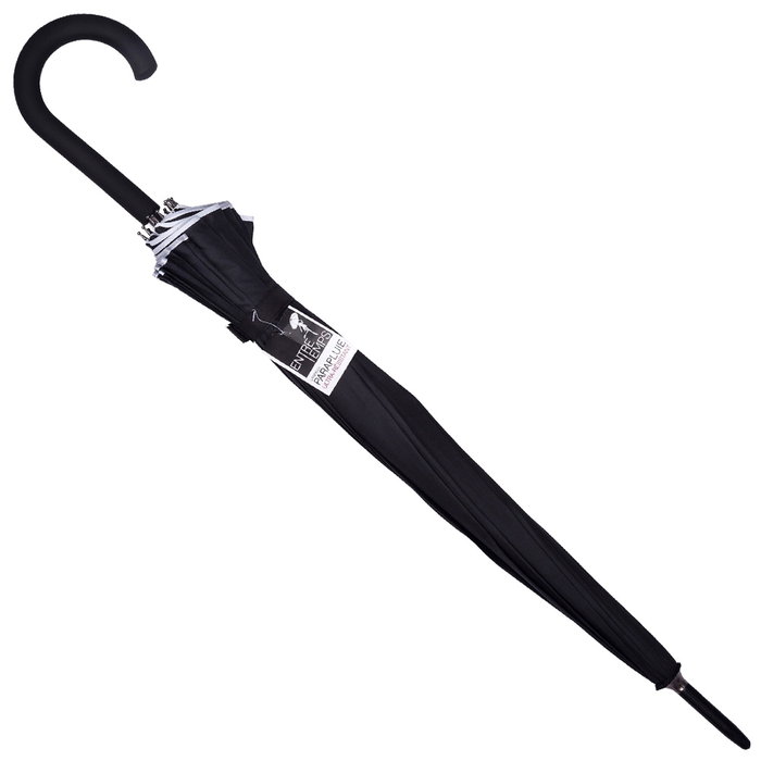 Entre Temps Paraguas Automático 100 cm con 16 Varillas de Fibra de Vidrio y Asidero Suave