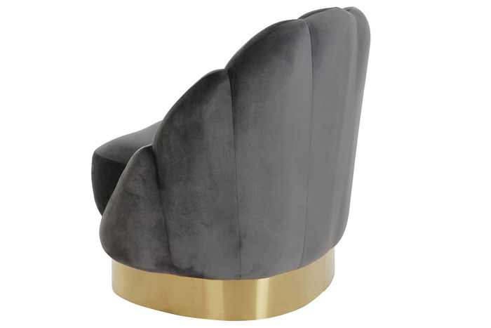 DKD Home Decor Butaca Moderno Gris Oscuro 80 x 85 x 86 cm