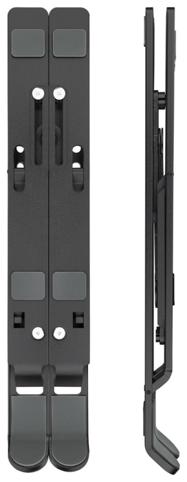 Tooq Soporte Elevador de Aluminio Plegable para Portátiles y Tablets, Gris